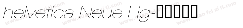 helvetica Neue Lig字体转换